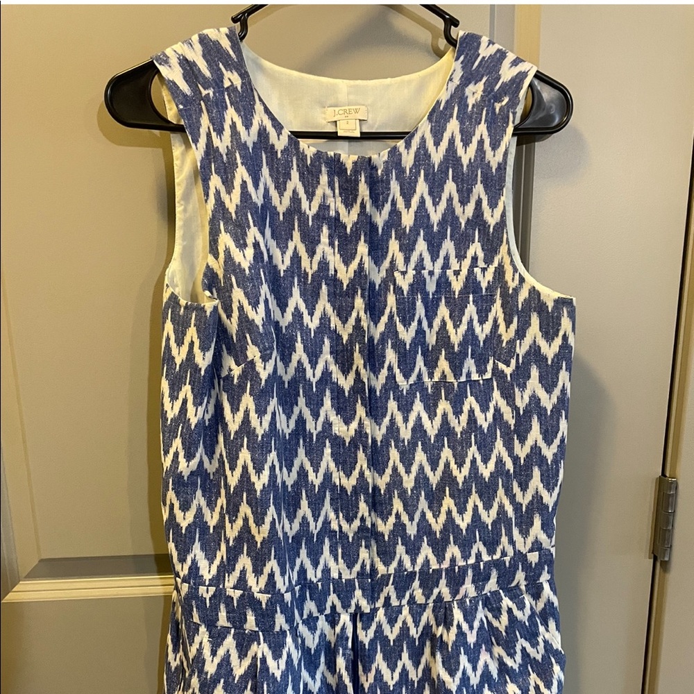 Blue/White J. Crew short romper